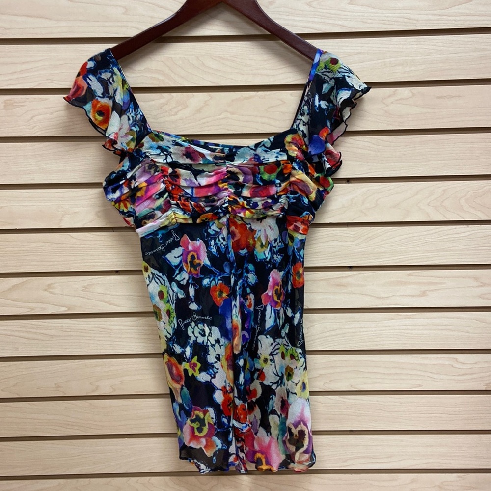 NEW ROCCO BAROCCO GORGEOUS WOMEN TOP MADE IN ITALY SIZE 10